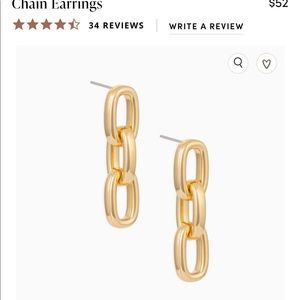 Uncommon James Chain Link Earrings NWOT